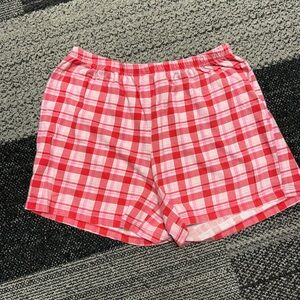 Red and White Checkered Shorts